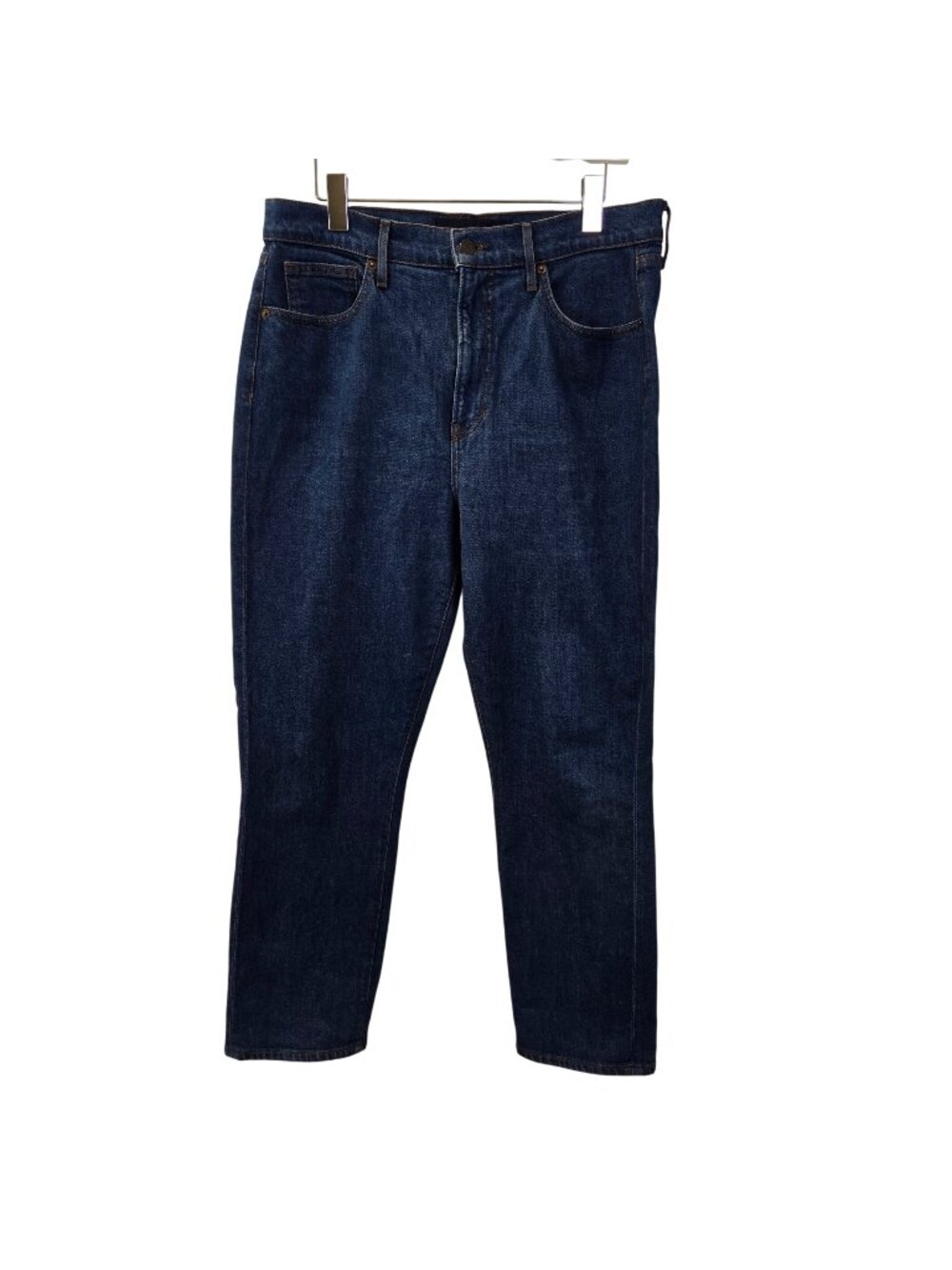 Veronica Beard Alenah Slim Straight High Rise Crop Jeans in Rodeo Wash Size 31